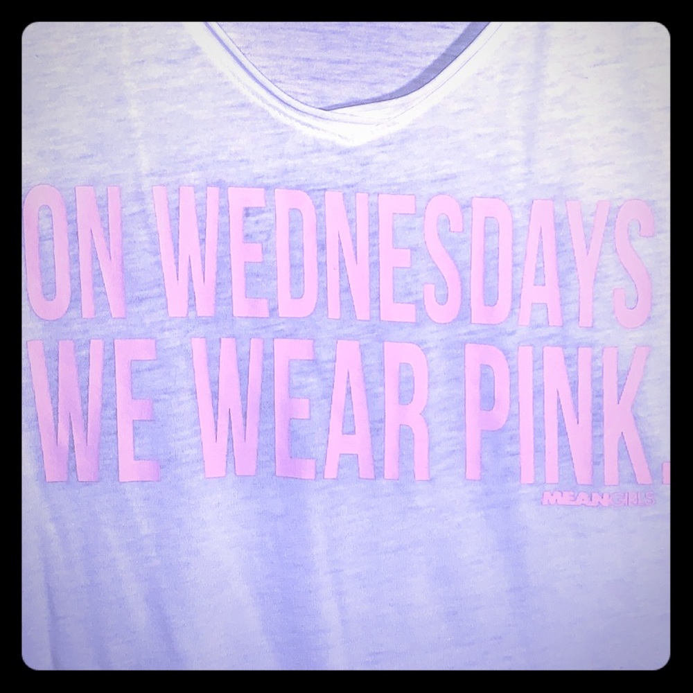 "On Wednesdays we wear pink" tee